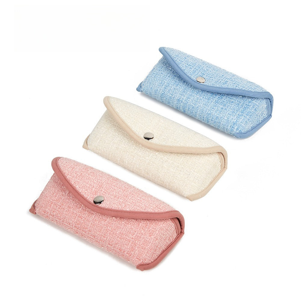 Classic Portable Small Fresh Glasses Protection Bag Soft Bag Girls Storage Bag Anti-Stress Cotton Glasses Case