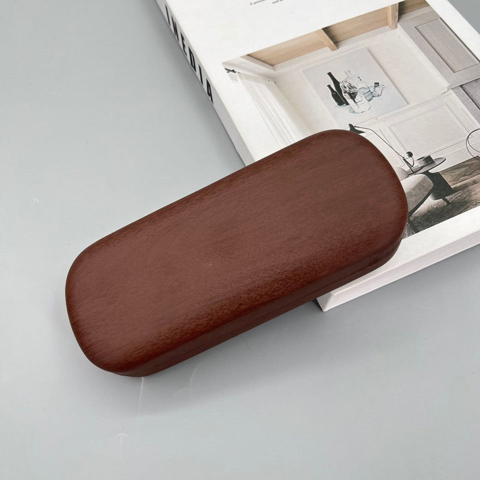 Simple Ins Style Glasses Case Pu Leather Student Myopia Sunglasses Portable Glasses Frame Anti-Pressure Storage Box