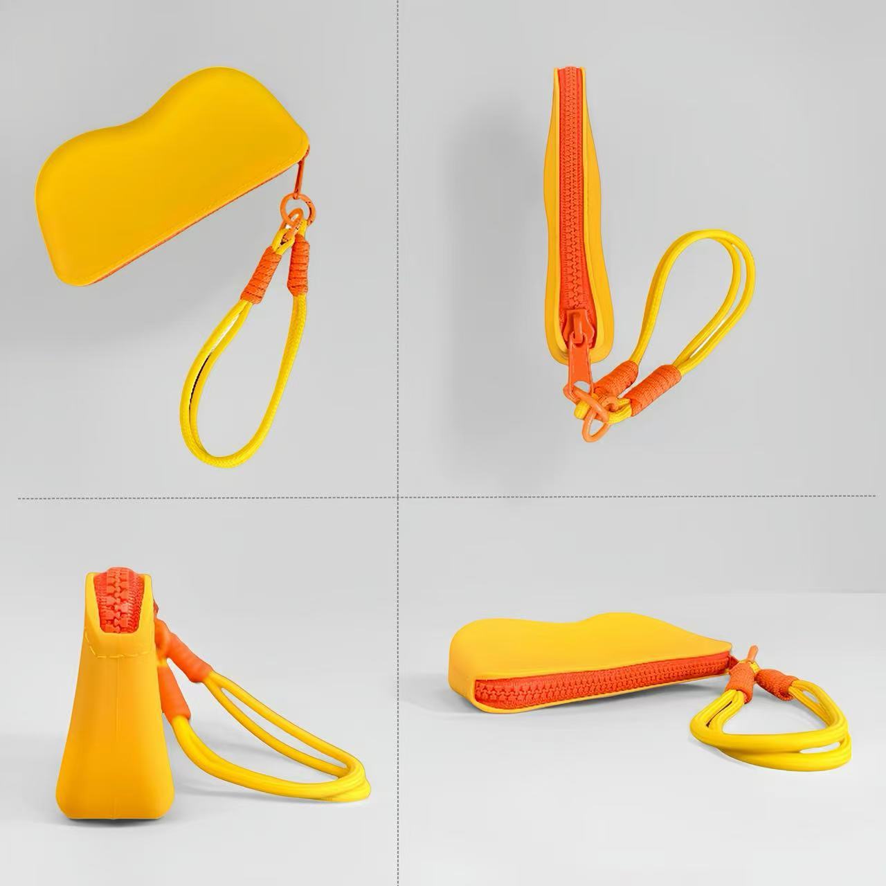 Candy Contrast Color Glasses Bag Sunglasses Sunglasses Protective Cover Storage Bag Travel Portable Silicone Glasses Case