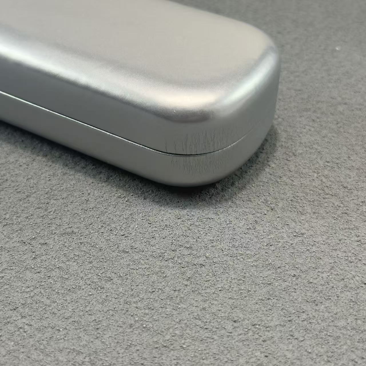 Silver Pu Glasses Case Women'S Portable Pressure-Resistant High-End Ins Lightweight Glasses Storage Box Sunglasses Case