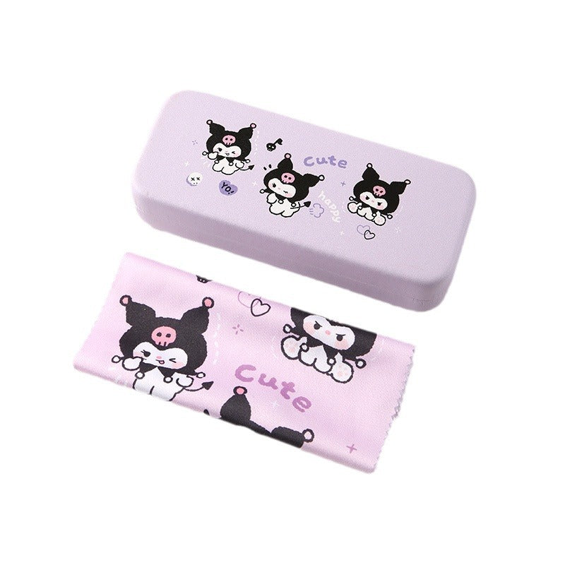 Strawberry Bear Glasses Case Anti-Stress And Anti-Fall Portable Female Lina Belle Glasses Storage Box Anti-Fall Reinforced Design